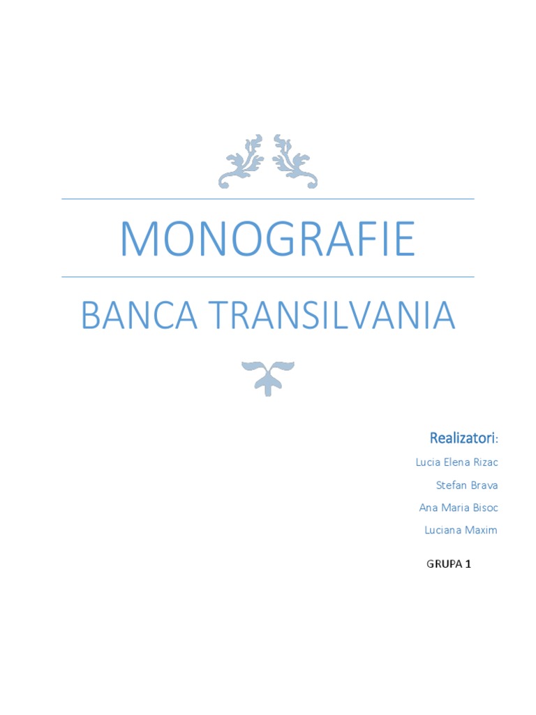 Monografie Banca Transilvania