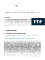 UFRGS - Direito Internacional Publico I - 2017.2 - Trabalho 4 - Prof Kaku - Aluno Volmar - Acordo de Paris