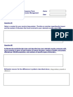 Module 1 - SLP Assignment Response Form Name: MHE 503/MIH 523/HCM502 - Disaster Management Touro University International Date