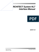 Manual Interface Archiect Ci4100 HL7