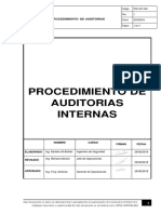 5.6.1 Procedimiento de Auditorias