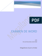 Examen de Word