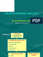 Validasi Metode Analisis