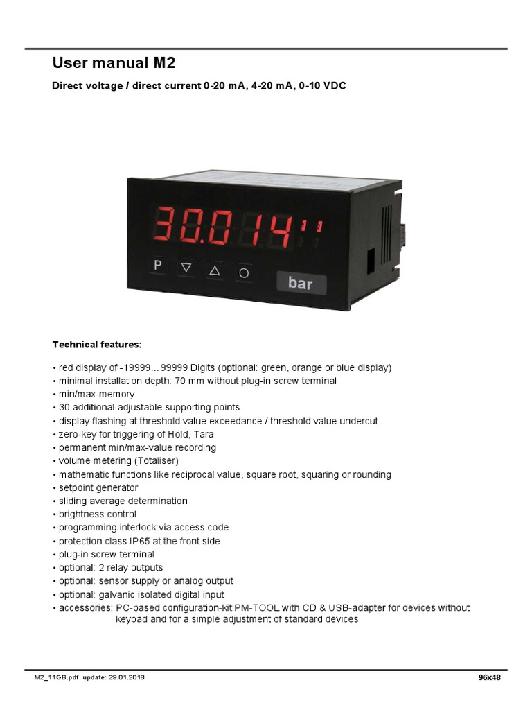 Temperature Indicator Manual | PDF | Parameter (Computer Programming ...