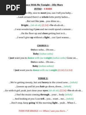 Dance With Me Tonight Olly Murs Ctc Songs Musical Compositions