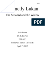 Distinctly Lukan:: The Steward and The Widow