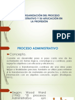 Organizacion Del Proceso Administrativo