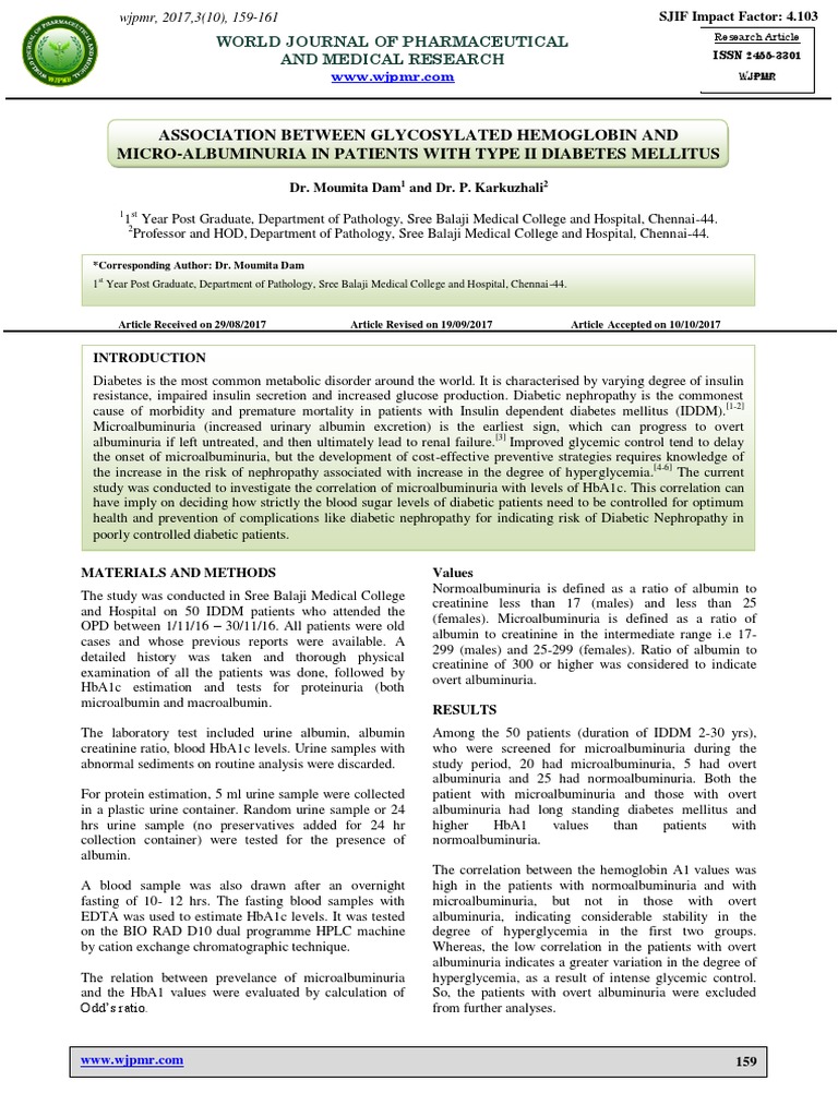 Article 1509430497 | PDF | Glycated Hemoglobin | Diabetes Management