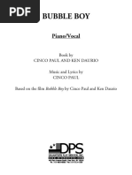 Bubble Boy - Piano Vocal Score