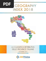 JP Geography Index 2018: la classifica retributiva delle provincie italiane