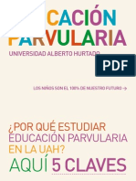 Educación Parvularia en la Universidad Alberto Hurtado - Mejorar la Educación Si Importa 