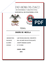 Diseño de Mezcla