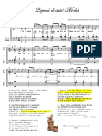 Legende de Saint Nicolas SATB