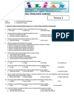 Soal Tematik Kelas 6 SD Tema 2 Subtema 3 Bersatu Kita Teguh Dan Kunci Jawaban