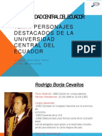 Personajes Destacados de La Universidad Central Del Ecuador