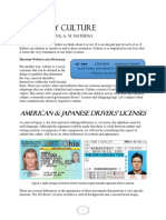 Everyday Culture: American & Japanese Drivers' Licenses