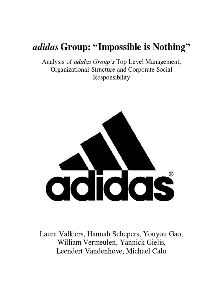 adidas Group: Structure and CSR Insights | PDF | Adidas | Sustainability