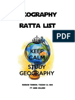 Geo Ratta List