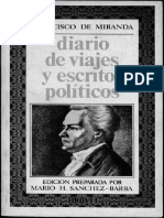 Francisco de Miranda - Diario de Viajes y Escritos Políticos PDF
