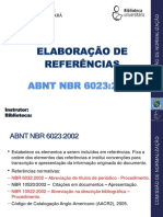 Elaboração de referencias Ufc ABNT