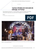 Tiros Deixam Mortos e Feridos Em Mercado de Natal Em Estrasburgo, Na França _ Mundo _ G1