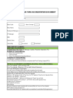 DRIVE THRU ACCREDITATION DOCUMENT REVIEW