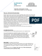 Exercises After Injury To The Anterior Cruciate Ligament (Acl) of The Knee