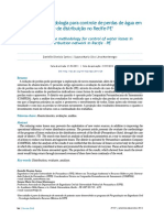 Avaliação Da Metodologia para Controle de Perdas de Água em Rede de Distribuição No Recife-PE1