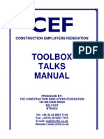 Cef Toolbox Talks Manual