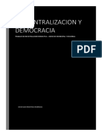 Descentralizacion y Democracia - Investigacion Formativa