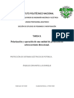 Polarización y Operación de Una Unidad de Protección de Sobrecorriente Direccional.