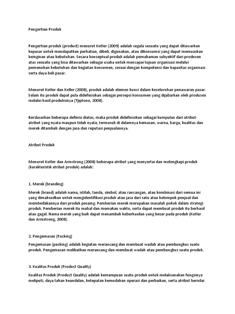 Pengertian Produk Pdf