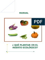 Que Plantar en El Huerto Ecológico PDF