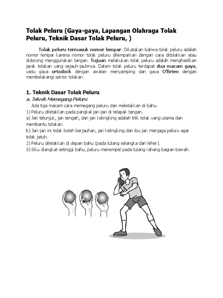 Penjelasan Tantang Tolak Peluru