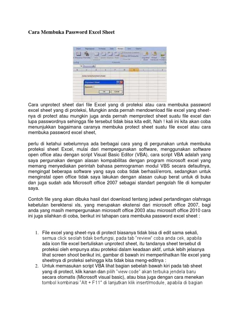 Forgot excel password 2016