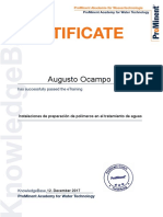 22 Test de Conocimientos Básicos Sobre Los Sistemas de Tratamiento de Aguas