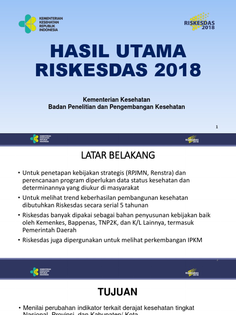 Hasil Riskesdas 2018 Pdf