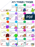 Demonstratives This That These Those Esl Worksheet PDF