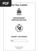 Seamanship Special Is at Ion - Cadet Logbook - Oct05 Com