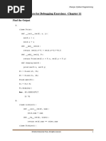 Chapter 11 Answers For Find The Output and Error