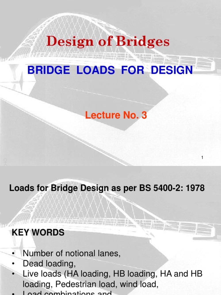 Bridge Load Design Standards Overview | PDF | Structural Load | Road