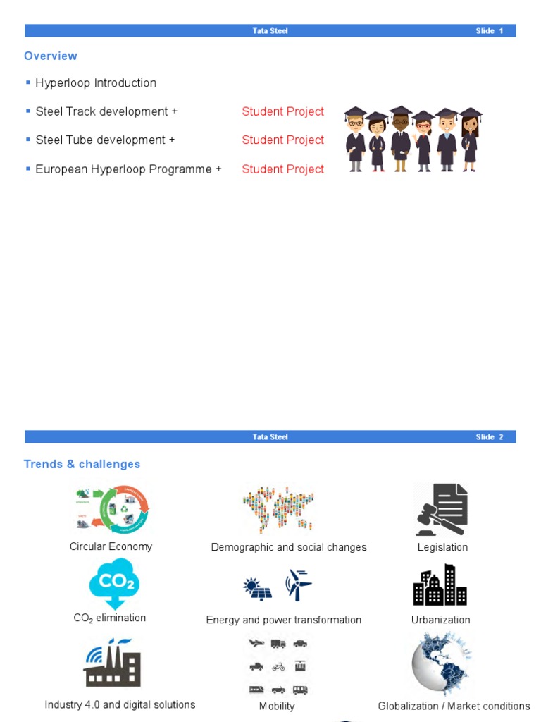 Tata Steel's Hyperloop Innovations Overview | PDF | Hyperloop | Transport