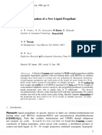 On Performance Evaluation of A New Liquid Propellant: Anda Ulkarni