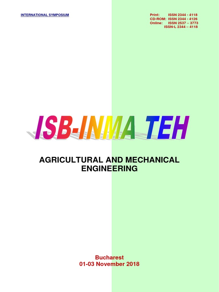 ISB INMA TEH - Volume Symposium 2018 | PDF