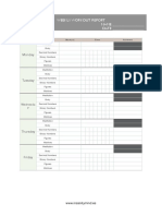 Hoja de Entreno Semanal PDF