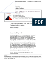 Concept of Market and Market Failure in Education