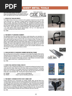 Sheet Metal Tools And Equipment