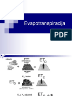 13 Evapotranspiracija - Modeli Prognoze Zivotne Sredine - Agrometeorologija