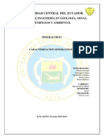 Caracterizacion Mineralogica