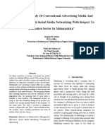 Comparative Study of Conventional Advertising Media and Advertising Through Social Media Networking With Respect To Education Sector in Maharashtra